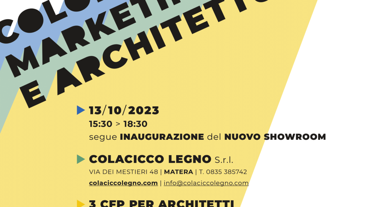 seminario colore, marketing e architettura